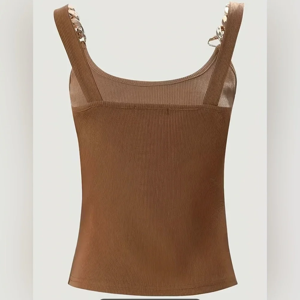 Tan chain strap top - Picture 2 of 3